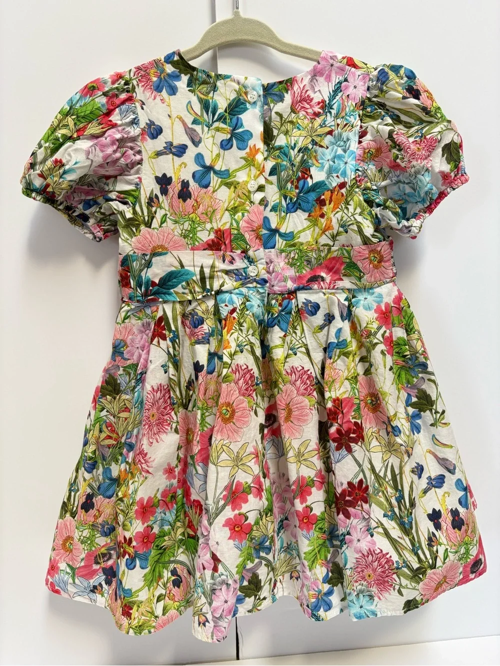 next Baby Multicolor Floral Puff Sleeve Dress 1 1/2-2 Yrs